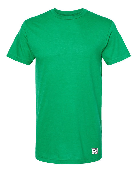 Tultex Adult Fine Jersey Crewneck Short Sleeve Tee - Heather Colors - Gray/Blue/Green