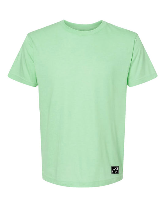 Tultex Adult Fine Jersey Crewneck Short Sleeve Tee - Heather Colors - Gray/Blue/Green