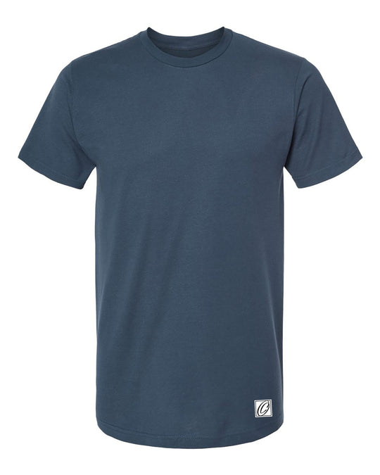 Tultex Adult Fine Jersey Crewneck Short Sleeve Tee - Solid Colors - Blue/Green