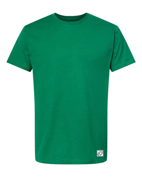Tultex Adult Fine Jersey Crewneck Short Sleeve Tee - Solid Colors - Blue/Green
