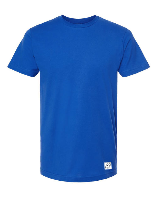 Tultex Adult Fine Jersey Crewneck Short Sleeve Tee - Solid Colors - Blue/Green