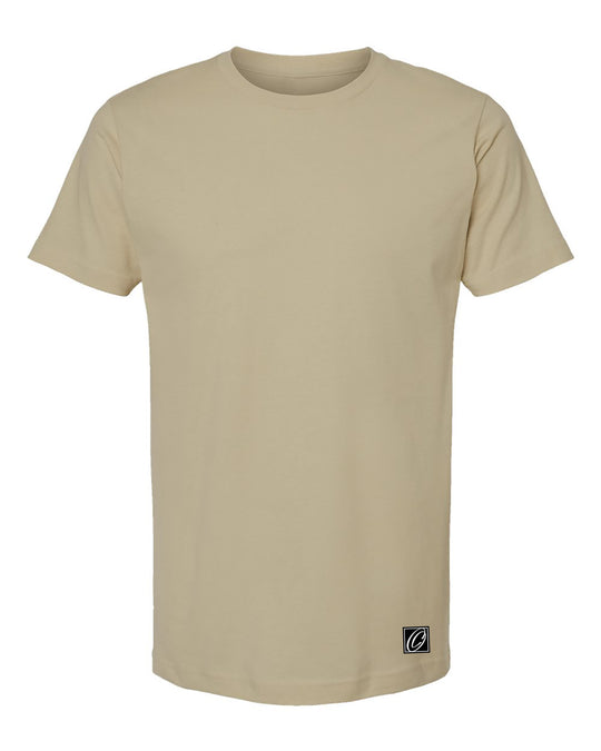 Tultex Adult Fine Jersey Crewneck Short Sleeve Tee - Solid Colors - Black/Brown/Gray/White/Tan