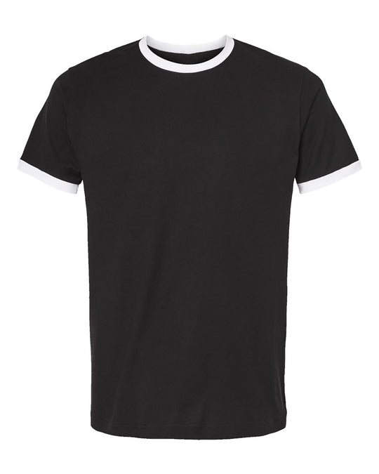 Tultex Adult Ringspun Fine Jersey Ringer Tee