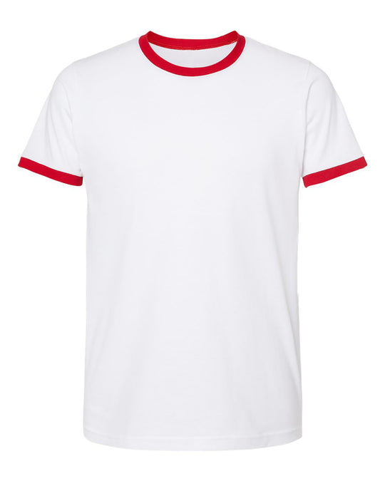 Tultex Adult Ringspun Fine Jersey Ringer Tee