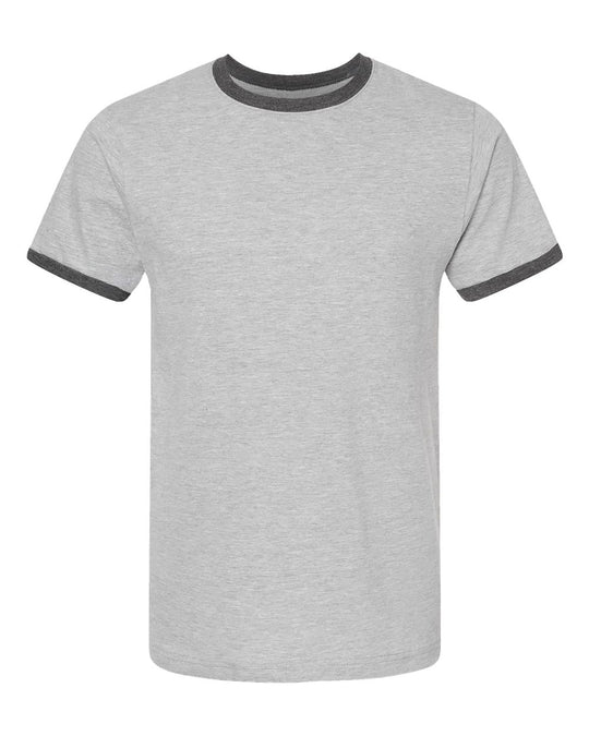 Tultex Adult Ringspun Fine Jersey Ringer Tee