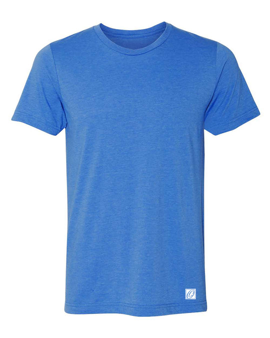 Bella Canvas Adult Heather CVC Crew Neck Short Sleeve Tee - Blues - XS-XL