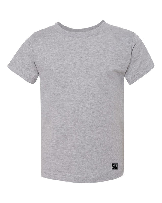 Bella Canvas Toddler Jersey Cotton Crew Neck Short Sleeve Tee - Black/White/Gray/Blue/Green
