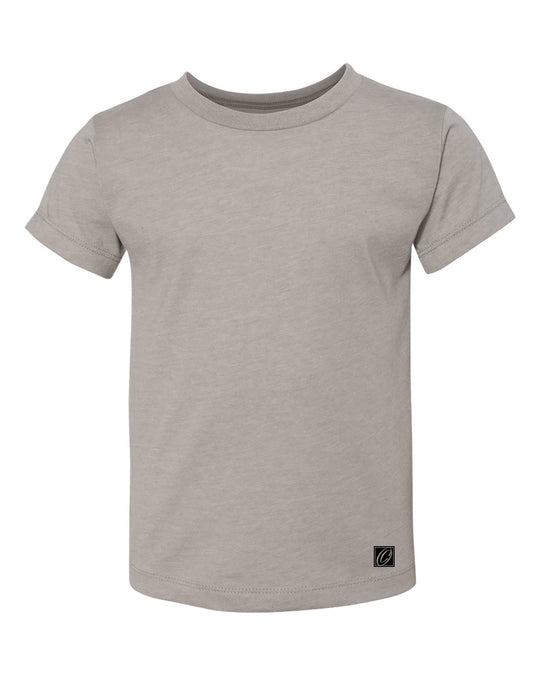 Bella Canvas Toddler Jersey Cotton Crew Neck Short Sleeve Tee - Black/White/Gray/Blue/Green