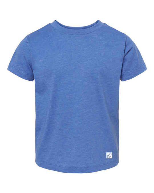Bella Canvas Toddler Jersey Cotton Crew Neck Short Sleeve Tee - Black/White/Gray/Blue/Green