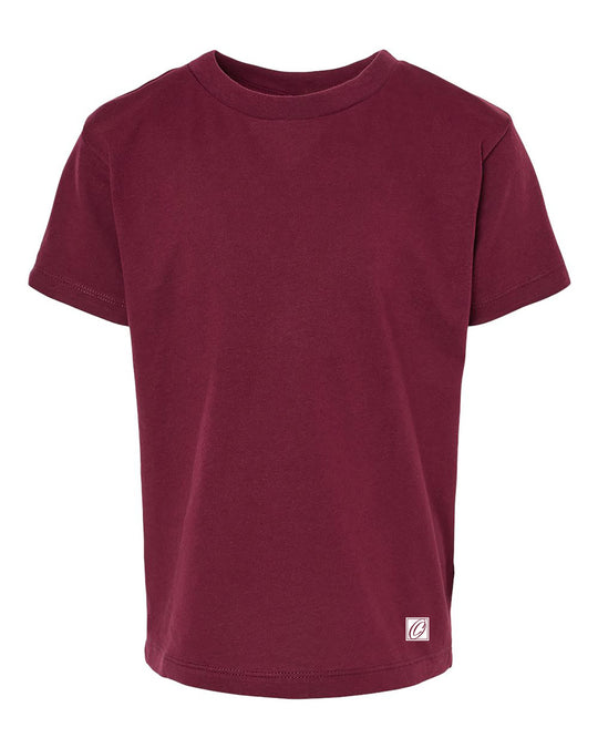 Bella Canvas Toddler Jersey Cotton Crew Neck Short Sleeve Tee - Red/Purple/Yellow/Tan