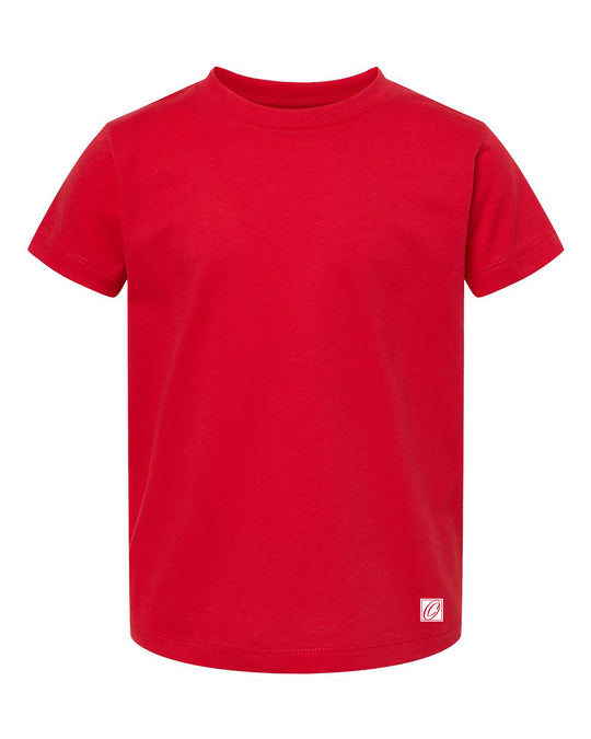 Bella Canvas Toddler Jersey Cotton Crew Neck Short Sleeve Tee - Red/Purple/Yellow/Tan