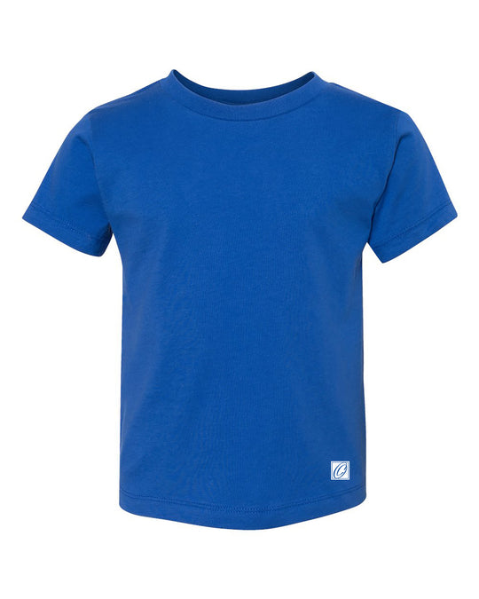 Bella Canvas Toddler Jersey Cotton Crew Neck Short Sleeve Tee - Black/White/Gray/Blue/Green