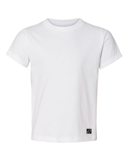Bella Canvas Toddler Jersey Cotton Crew Neck Short Sleeve Tee - Black/White/Gray/Blue/Green