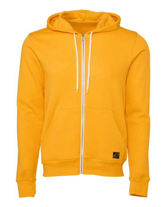 Bella Canvas Adult Midweight Sponge Fleece Full-Zip Hoodie - Red/Yellow/Orange/Purple/Tan