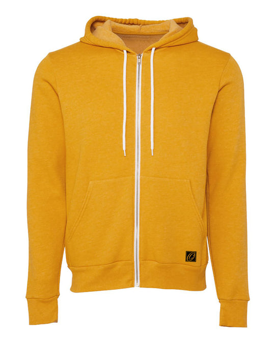 Bella Canvas Adult Midweight Sponge Fleece Full-Zip Hoodie - Red/Yellow/Orange/Purple/Tan