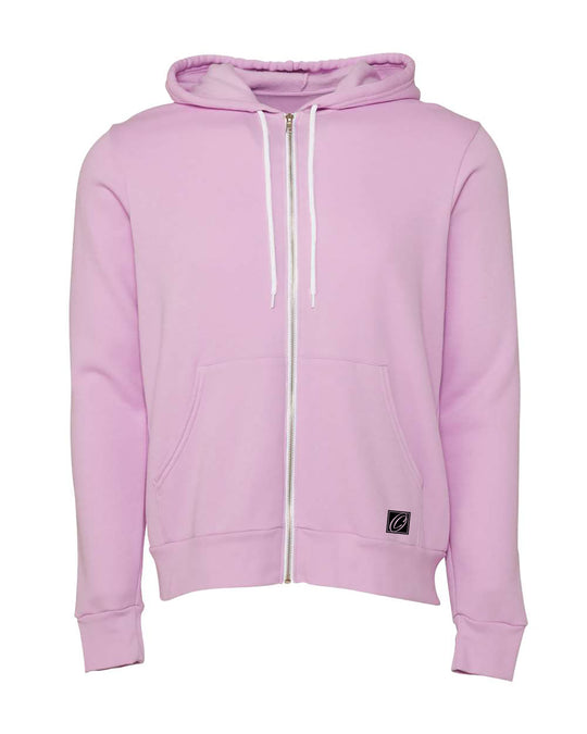 Bella Canvas Adult Midweight Sponge Fleece Full-Zip Hoodie - Red/Yellow/Orange/Purple/Tan
