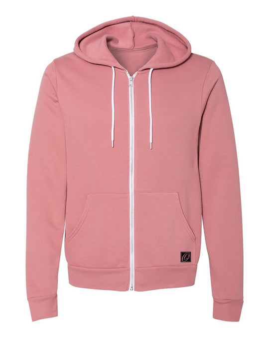 Bella Canvas Adult Midweight Sponge Fleece Full-Zip Hoodie - Red/Yellow/Orange/Purple/Tan