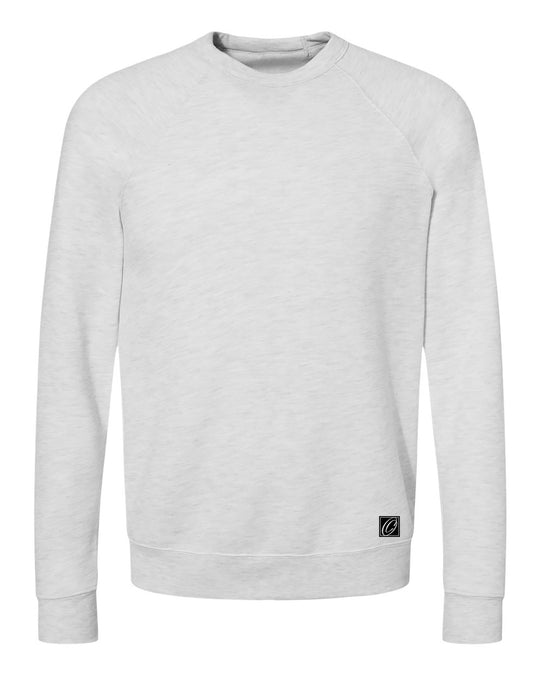 Bella Canvas Adult Midweight Sponge Fleece Raglan Sleeve Crewneck Sweatshirt - Black/Gray/White
