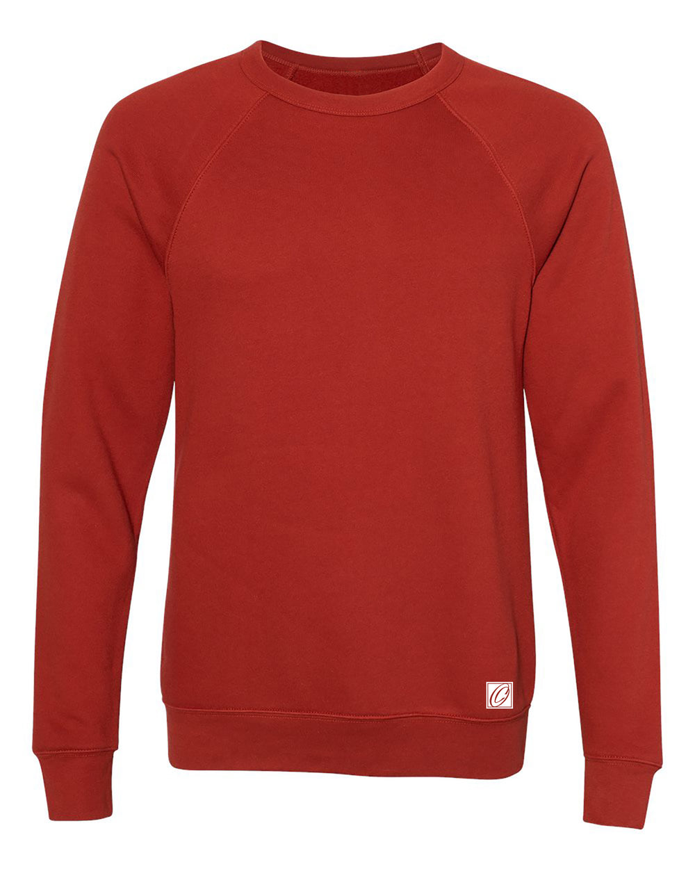 Bella Canvas Adult Midweight Sponge Fleece Raglan Sleeve Crewneck Sweatshirt - Red/Orange/Yellow/Pink/Tan