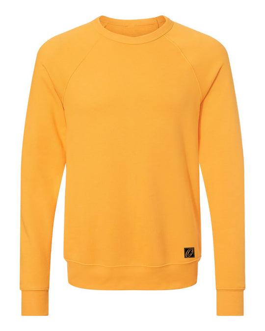 Bella Canvas Adult Midweight Sponge Fleece Raglan Sleeve Crewneck Sweatshirt - Red/Orange/Yellow/Pink/Tan
