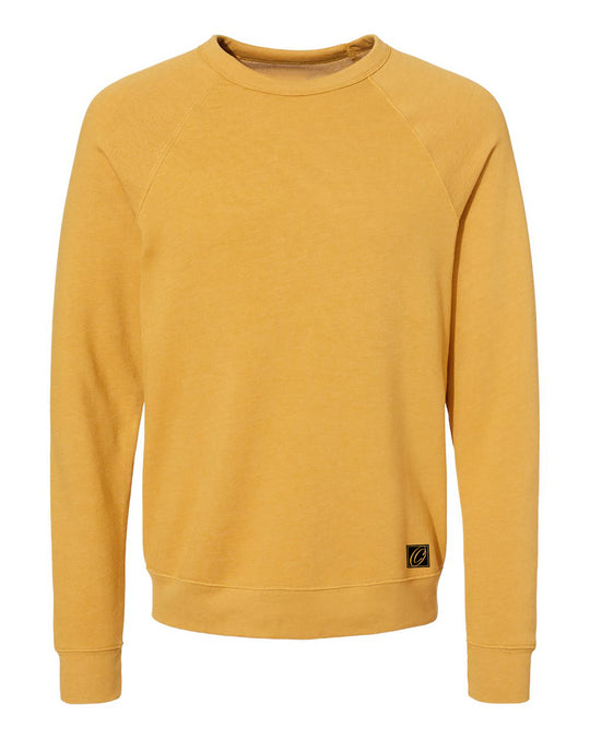 Bella Canvas Adult Midweight Sponge Fleece Raglan Sleeve Crewneck Sweatshirt - Red/Orange/Yellow/Pink/Tan