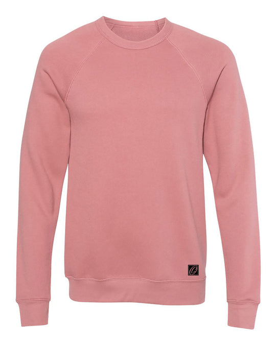 Bella Canvas Adult Midweight Sponge Fleece Raglan Sleeve Crewneck Sweatshirt - Red/Orange/Yellow/Pink/Tan