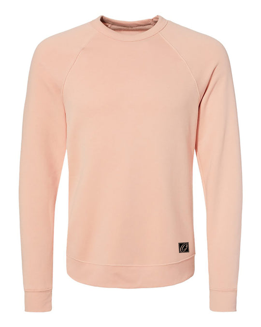Bella Canvas Adult Midweight Sponge Fleece Raglan Sleeve Crewneck Sweatshirt - Red/Orange/Yellow/Pink/Tan