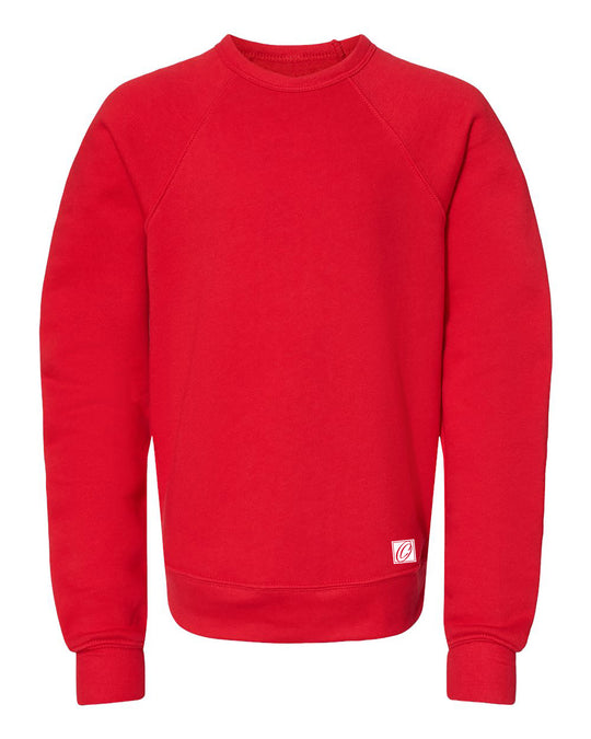 Bella Canvas Youth Midweight Sponge Fleece Crewneck Sweatshirt