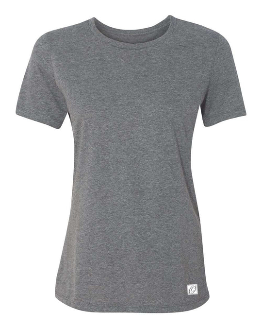 Bella Canvas Ladies Relaxed Fit Heather CVC Crew Neck Short Sleeve Tee - Black/Gray/White/Blue/Green