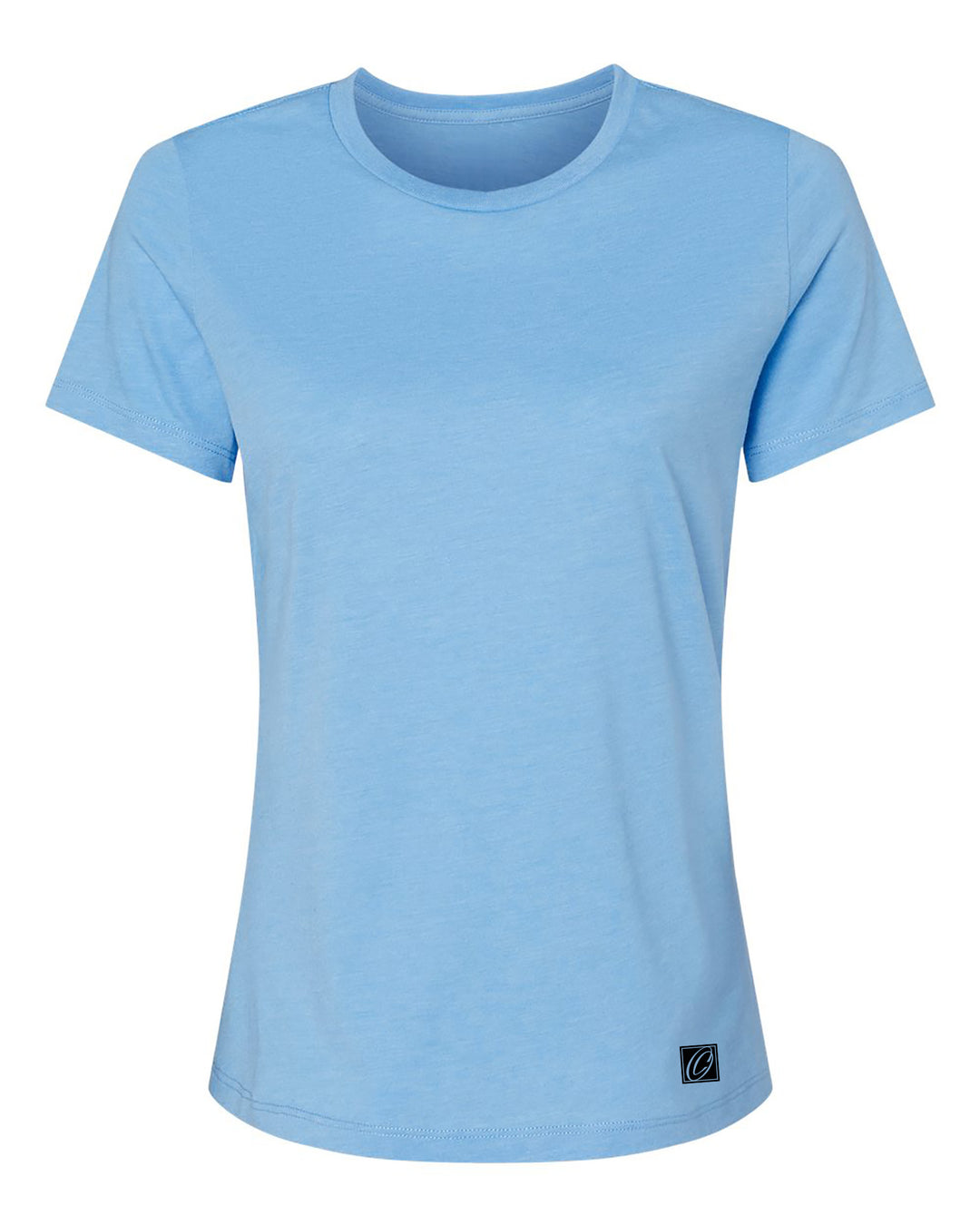 Bella Canvas Ladies Relaxed Fit Heather CVC Crew Neck Short Sleeve Tee - Black/Gray/White/Blue/Green
