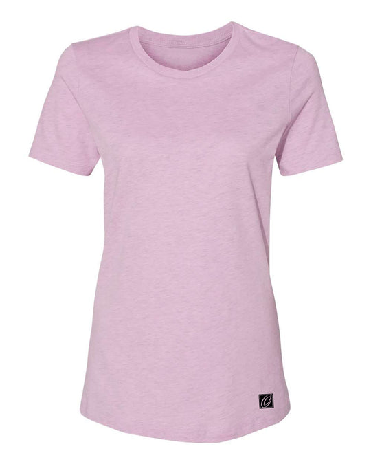 Bella Canvas Ladies Relaxed Fit Heather CVC Crew Neck Short Sleeve Tee - Red/Pink/Yellow/Orange/Tan