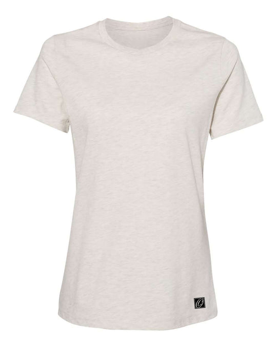 Bella Canvas Ladies Relaxed Fit Heather CVC Crew Neck Short Sleeve Tee - Red/Pink/Yellow/Orange/Tan