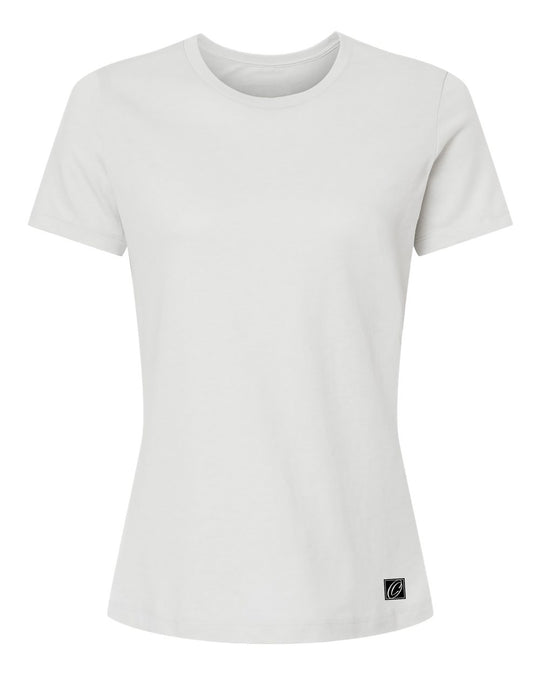 Bella Canvas Ladies Relaxed Fit Heather CVC Crew Neck Short Sleeve Tee - Black/Gray/White/Blue/Green