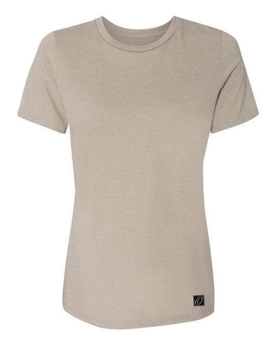 Bella Canvas Ladies Relaxed Fit Heather CVC Crew Neck Short Sleeve Tee - Red/Pink/Yellow/Orange/Tan