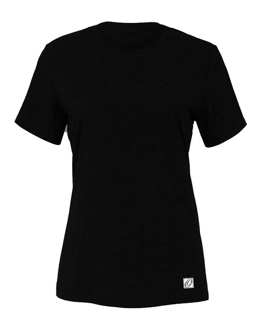 Bella Canvas Ladies Relaxed Fit Heather CVC Crew Neck Short Sleeve Tee - Black/Gray/White/Blue/Green