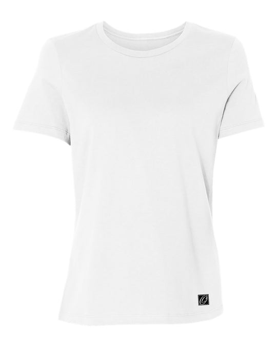 Bella Canvas Ladies Relaxed Fit Heather CVC Crew Neck Short Sleeve Tee - Black/Gray/White/Blue/Green