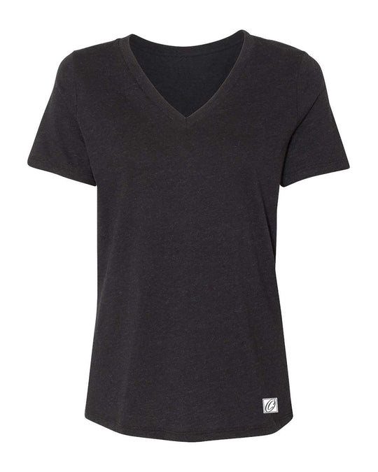 Bella Canvas Ladies Relaxed Heather CVC V-Neck Short Sleeve Tee