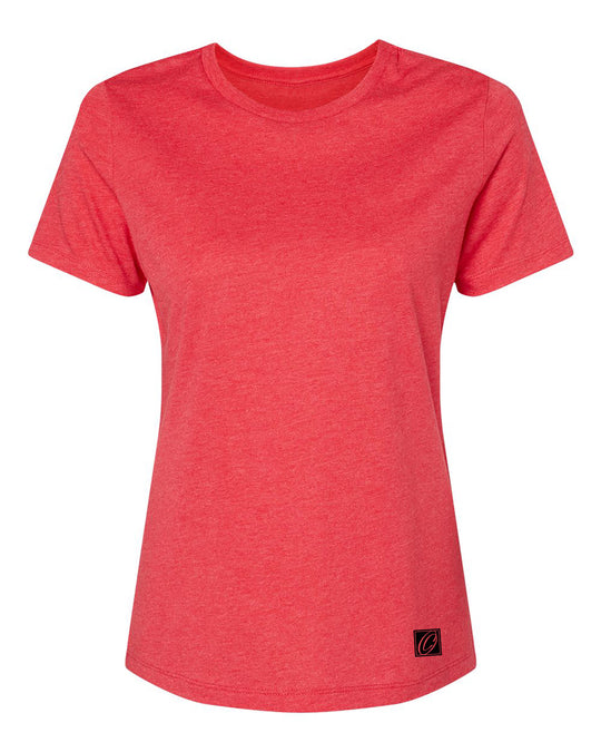 Bella Canvas Ladies Relaxed Heather CVC V-Neck Short Sleeve Tee