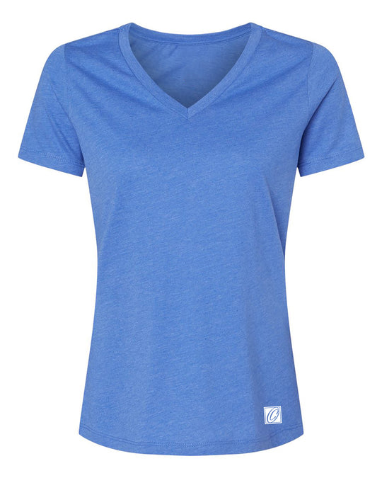 Bella Canvas Ladies Relaxed Heather CVC V-Neck Short Sleeve Tee