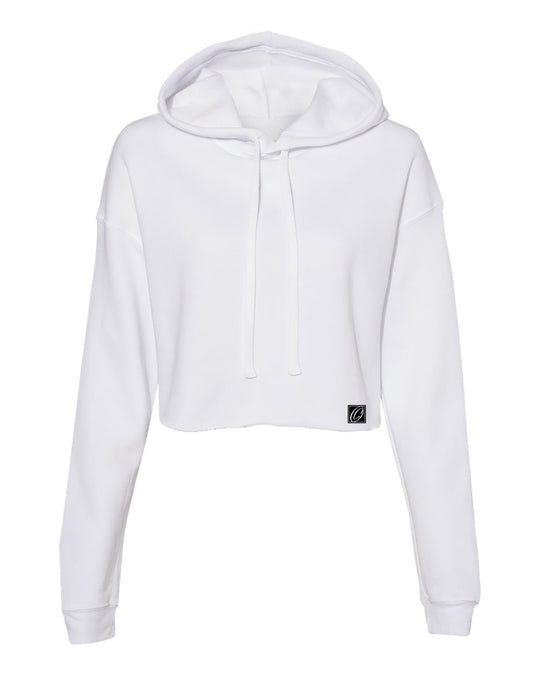 Bella Canvas Ladies Midweight Crop Fleece Hoodie