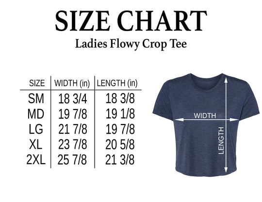 Bella Canvas Ladies Flowy Crop Tee