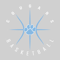 All Saints Cougars - Basketball - Circle Text with Threads