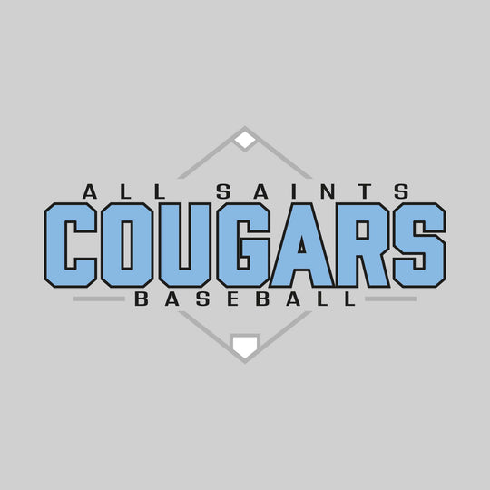 All Saints Cougars - Baseball - Baseball Diamond with School Name