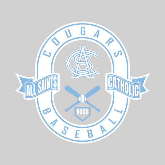 All Saints Cougars - Baseball - Oval with Banners