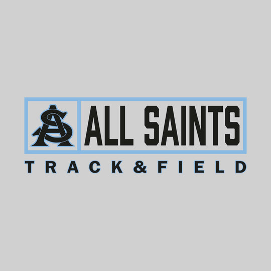 All Saints Cougars - Track & Field - Framed Mascot & School Name