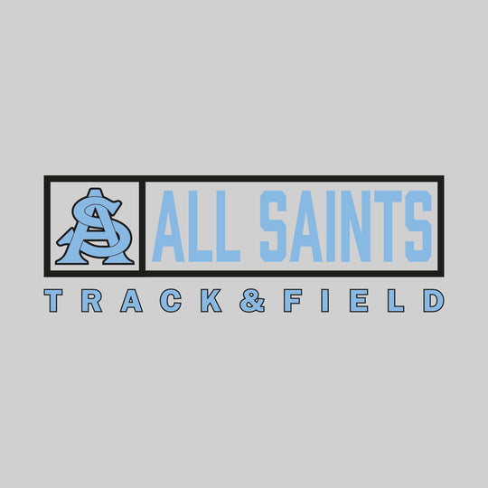 All Saints Cougars - Track & Field - Framed Mascot & School Name