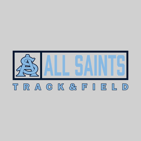 All Saints Cougars - Track & Field - Framed Mascot & School Name