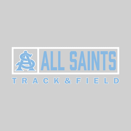 All Saints Cougars - Track & Field - Framed Mascot & School Name