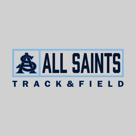 All Saints Cougars - Track & Field - Framed Mascot & School Name