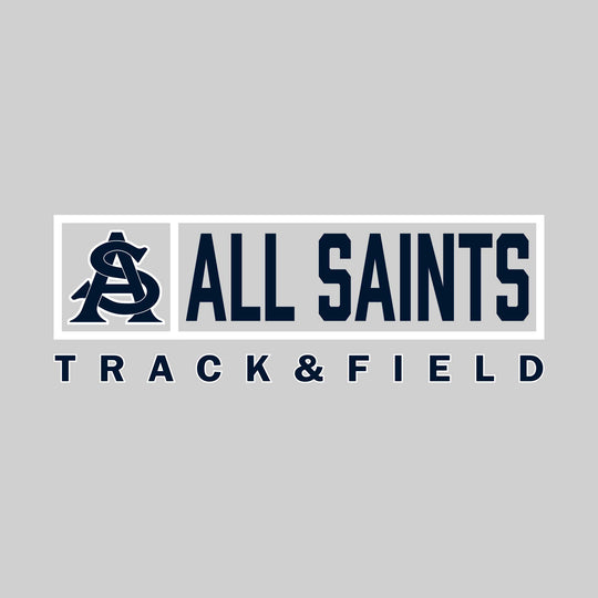 All Saints Cougars - Track & Field - Framed Mascot & School Name